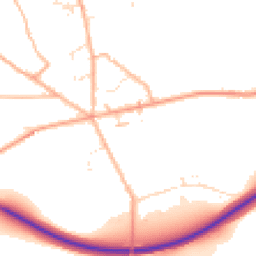 Daytime road noise heatmap for TA19 9SJ