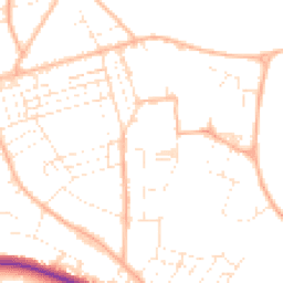 Daytime road noise heatmap for TA24 5DA