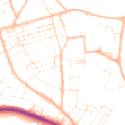 Daytime road noise heatmap for TA24 5DX
