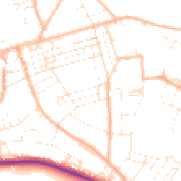 Daytime road noise heatmap for TA24 5DZ