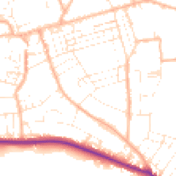 Daytime road noise heatmap for TA24 5EG