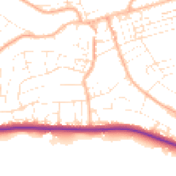 Daytime road noise heatmap for TA24 5EL