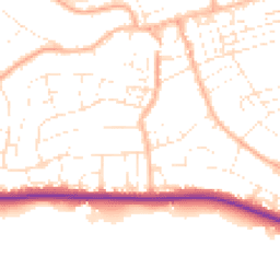Daytime road noise heatmap for TA24 5EN