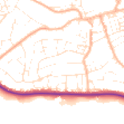 Daytime road noise heatmap for TA24 5ER