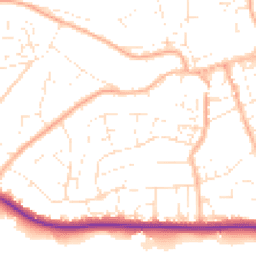 Daytime road noise heatmap for TA24 5HN