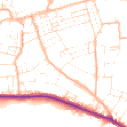 Daytime road noise heatmap for TA24 5JB