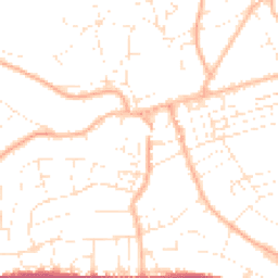 Daytime road noise heatmap for TA24 5TS