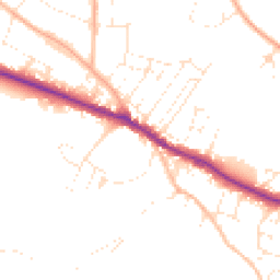 Daytime road noise heatmap for TA24 6AX