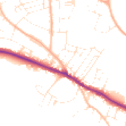 Daytime road noise heatmap for TA24 6BA