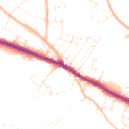 Daytime road noise heatmap for TA24 6BB