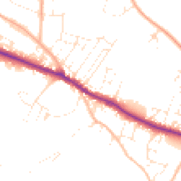 Daytime road noise heatmap for TA24 6BE