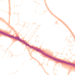 Daytime road noise heatmap for TA24 6DD