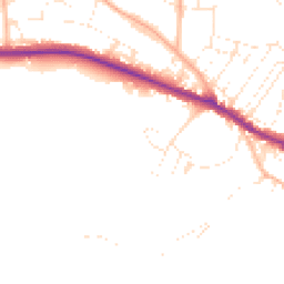 Daytime road noise heatmap for TA24 6EB