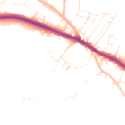Daytime road noise heatmap for TA24 6EG
