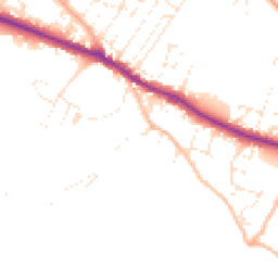 Daytime road noise heatmap for TA24 6EH