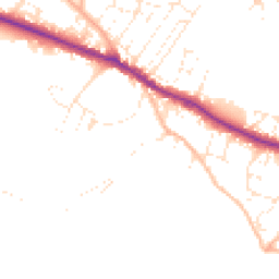 Daytime road noise heatmap for TA24 6EL