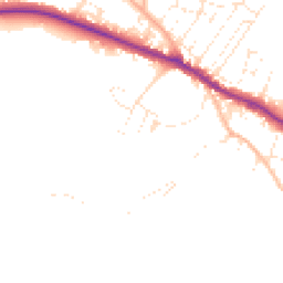 Daytime road noise heatmap for TA24 6ER