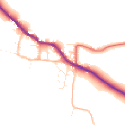 Daytime road noise heatmap for TA24 6FF