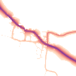 Daytime road noise heatmap for TA24 6LP