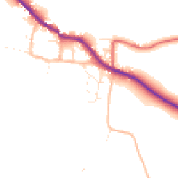 Daytime road noise heatmap for TA24 6LT