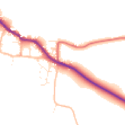 Daytime road noise heatmap for TA24 6LZ