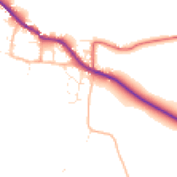 Daytime road noise heatmap for TA24 6NA