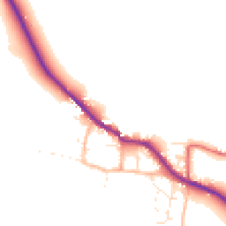 Daytime road noise heatmap for TA24 6NG
