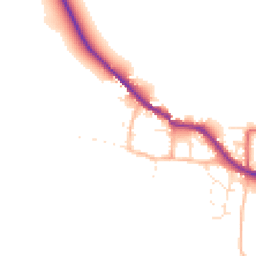 Daytime road noise heatmap for TA24 6NJ