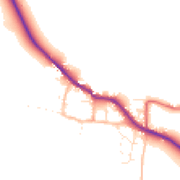 Daytime road noise heatmap for TA24 6NQ