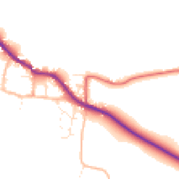 Daytime road noise heatmap for TA24 6NR