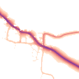 Daytime road noise heatmap for TA24 6NS