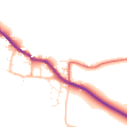 Daytime road noise heatmap for TA24 6NT