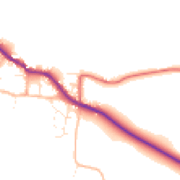 Daytime road noise heatmap for TA24 6NW
