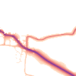 Daytime road noise heatmap for TA24 6NX