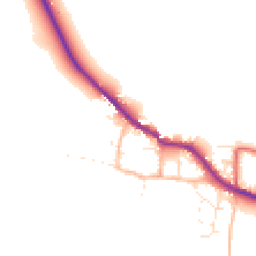 Daytime road noise heatmap for TA24 6PB
