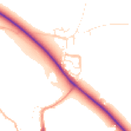 Daytime road noise heatmap for TA24 6PD