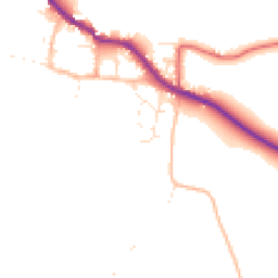 Daytime road noise heatmap for TA24 6PF