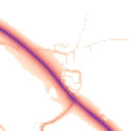 Daytime road noise heatmap for TA24 6PN