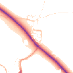 Daytime road noise heatmap for TA24 6PR