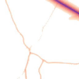 Daytime road noise heatmap for TA24 6QA