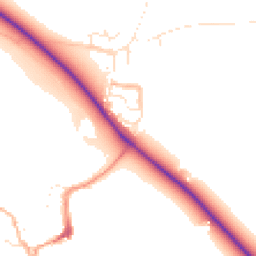 Daytime road noise heatmap for TA24 6RL