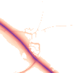 Daytime road noise heatmap for TA24 6RN