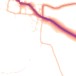 Daytime road noise heatmap for TA24 6RR