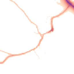 Daytime road noise heatmap for TA24 6RU