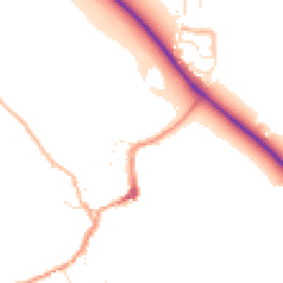 Daytime road noise heatmap for TA24 6SD
