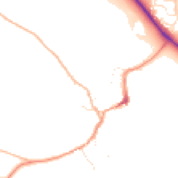 Daytime road noise heatmap for TA24 6SS
