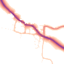 Daytime road noise heatmap for TA24 6SZ