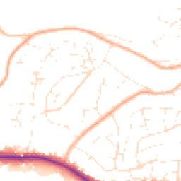 Daytime road noise heatmap for TA24 8AT