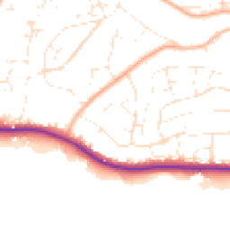 Daytime road noise heatmap for TA24 8AZ
