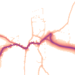 Daytime road noise heatmap for TA24 8BG